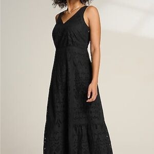 J. Jill Eyelet Midi Swing Dress